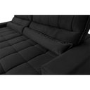 Ver imagem 6 de Sofá Retrátil Reclinável Supremo 2,50m Velut Preto C/ Molas