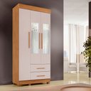 Ver imagem 2 de Guarda Roupa Copacabana New 3 Portas com Espelho Benetil:cinamomo/off