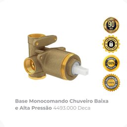 Base Monocomando Chuveiro Baixa/alta Pressão 4493.000 Deca - 2
