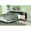 Ver imagem 2 de Criado Mesa de Cabeceira Retrô com 2 Gavetas e Nicho Rubi:canela/off White