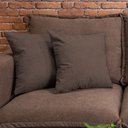 Ver imagem 2 de Kit 2 Capas de Almofadas Boucle Marrom 45x45cm cama inbox