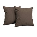 Ver imagem 3 de Kit 2 Capas de Almofadas Boucle Marrom 45x45cm cama inbox