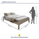 Ver imagem 2 de Cama Queen 168,5cm Turca Slim em Madeira Maciça