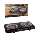 Ver imagem 2 de Fogareiro Elétrico 2000w Preto Fogão Portátil 2 Bocas 220v