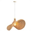 Ver imagem 1 de Pendente em Fibra Natural Rattan Chapeu Boho Sala E27 Nat80