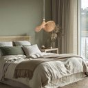 Ver imagem 2 de Pendente em Fibra Natural Rattan Chapeu Boho Sala E27 Nat80