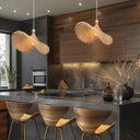 Ver imagem 7 de Pendente em Fibra Natural Rattan Chapeu Boho Sala E27 Nat80
