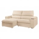 Ver imagem 3 de Sofá Retrátil Reclinável Mônaco 2,10 Metros Bouclê