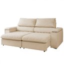 Ver imagem 4 de Sofá Retrátil Reclinável Mônaco 2,10 Metros Bouclê