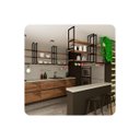Ver imagem 2 de Prateleira Estilo Industrial Teto Parede Cozinha 80cm Pm Fs