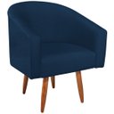 Ver imagem 6 de Poltrona Decorativa Sala de Estar Recepção Luiza Pés Palito Suede - Doce Sonho Móveis POLTRONAS POLT