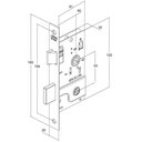 Ver imagem 3 de Fechadura Tetra Chave 800/33 Roseta Quadrada Rq1 Oxidado E-coat 40mm Stam