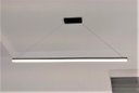 Ver imagem 3 de Pendente Led Slim 1m Preto Mesa Escritório Bancada H. Office Arevo Iluminação Line LED 2700K LUZ AMA