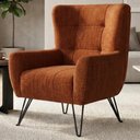 Ver imagem 5 de Poltrona Decorativa Malta Pes Ferro Linho Color Trend Tca 303 Moll