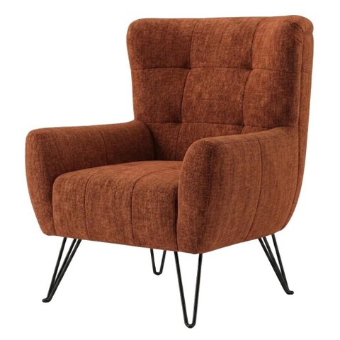 Poltrona Decorativa Malta Pes Ferro Linho Color Trend Tca 303 Moll