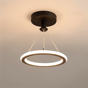 Pendente Circular Minimalista, Led 19w, Luz 3 Cores, Lexlight