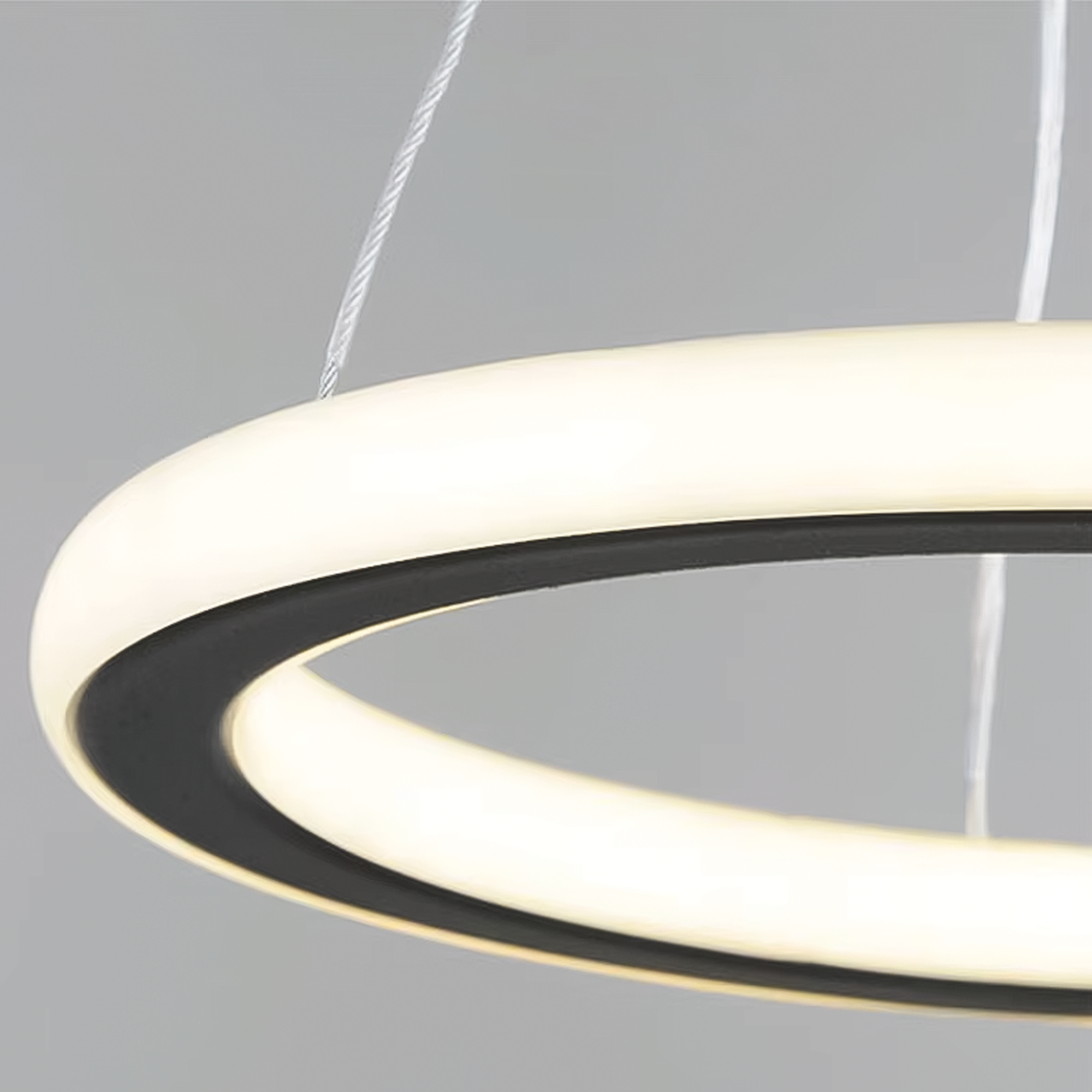 Pendente Circular Minimalista, Led 19w, Luz 3 Cores, Lexlight - 2