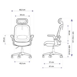 Cadeira de Escritório Ergonômica Elements Astra Preto - 5