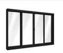 Ver imagem 3 de Janela de Correr Alumínio Preto 04 Folhas Classic - 100x150