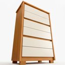 Ver mais imagens de Cômoda para Quarto Pequena 6 Gavetas 79cm Unitá A04 Cinamomo Off White - Lyam Decor