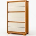 Ver imagem 7 de Cômoda para Quarto Pequena 6 Gavetas 79cm Unitá A04 Cinamomo Off White - Lyam Decor