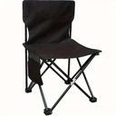 Ver imagem 2 de Cadeira Praia Camping Bolso Lateral 70cm Banqueta Pesca Banco Assento Dobravel Preta Bolsa Transport