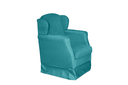 Ver imagem 4 de Puff e Poltrona Amamentação Balanço Quarto Baby Suede Azul Turquesa - Incasa Decor