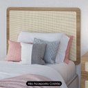 Ver imagem 2 de Cabeceira Cama Solteiro Painel Pés Madeira Arlo Palinha Hanover - Mpozenato