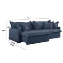 Ver imagem 2 de Sofá Cama Retrátil e Reclinável Leona 210 Cm Braço 15 Cm Meu Sofá Online
