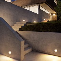 6 Balizador Embutir Muro Externo Redondo Branco Led Lup90 - 7