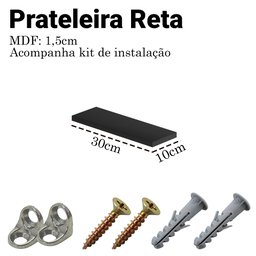 Par de Prateleiras de 30 Cm X 10 Cm. - 2