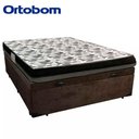 Ver imagem 5 de Cama Baú Casal Suede + Colchão Casal Ortobom Iso Dupla Face 60x138x188 Marrom