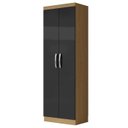 Ver imagem 1 de Armário Multiuso 2 Portas New 4 Prateleira - Atacama / Grafite