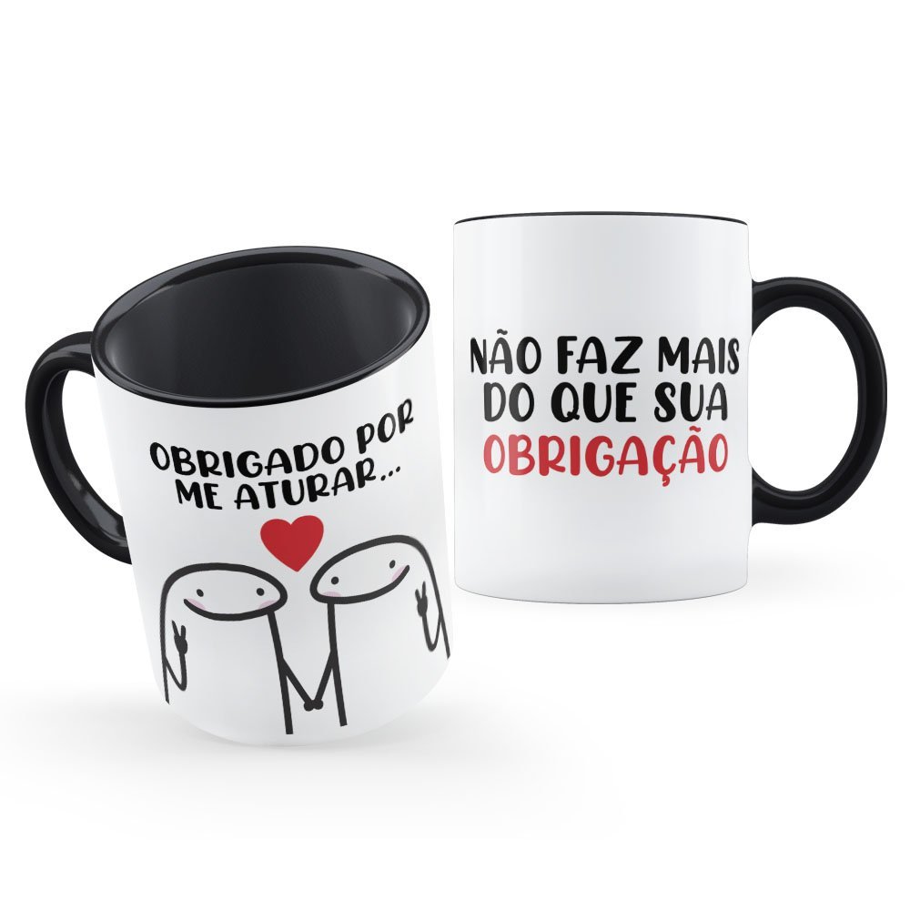 Caneca Florks Meme Se For Pra Jogar Algo Na Minha Cara Que em