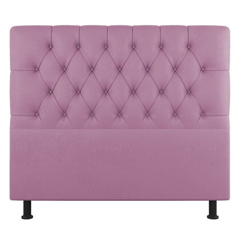 Cabeceira Cama Box Casal King Size Nice 195cm Suede Rosa - Abmaza