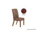 Ver imagem 7 de Kit 2 Cadeiras Sala Jantar Lunara 2 Un Madeira Capuccino/linho Bege Turim - Rufato