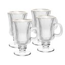 Ver imagem 1 de Conjunto 4 Taças Cappuccino 240 Ml de Vidro com Fio de Ouro Lines Wolff