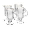 Conjunto 4 Taças Cappuccino 240 Ml de Vidro com Fio de Ouro Lines Wolff - 1
