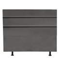 Ver imagem 2 de Cabeceira Estofada Argentina 195cm King Size Para Cama Box Quarto Suede Cinza Escuro Grafite - Gat M