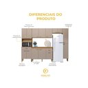 Ver imagem 2 de Cozinha Completa Modulada Mariana 5 Peças 14 Portas 2 Gavetas 285cm Fidelita Móveis