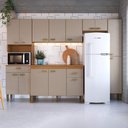 Ver imagem 3 de Cozinha Completa Modulada Mariana 5 Peças 14 Portas 2 Gavetas 285cm Fidelita Móveis