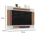 Ver imagem 7 de Painel Para TV 42 Polegadas Catar Várias Cores JM3 Móveis Branco/Freijó