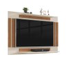 Painel Para TV 42 Polegadas Catar Várias Cores JM3 Móveis Branco/Freijó - 1