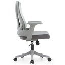 Ver imagem 3 de Cadeira Escritório Nr-17 Giratória Diretor Blm768d Blume Tela Mesh Cinza Base Rodizio Nylon