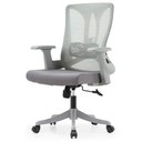 Ver imagem 1 de Cadeira Escritório Nr-17 Giratória Diretor Blm768d Blume Tela Mesh Cinza Base Rodizio Nylon