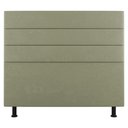 Ver imagem 1 de Cabeceira Cama Box Casal Queen Size Malik 160cm Sintético Bege - Abmaza