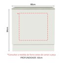 Ver imagem 6 de Balcão para Forno de Embutir 80 X 60 Cm com Tampo Branco Agata, Glamy, Stella Madesa Branco