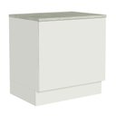 Ver imagem 5 de Balcão para Forno de Embutir 80 X 60 Cm com Tampo Branco Agata, Glamy, Stella Madesa Branco