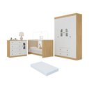 Ver imagem 1 de Quarto de Bebê Completo com Berço 3 em 1 com Colchão Incluso Amora Multimóveis Mp4565