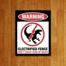 Placa Decorativa - Eletrified Fence Cerca Elétrica - 1